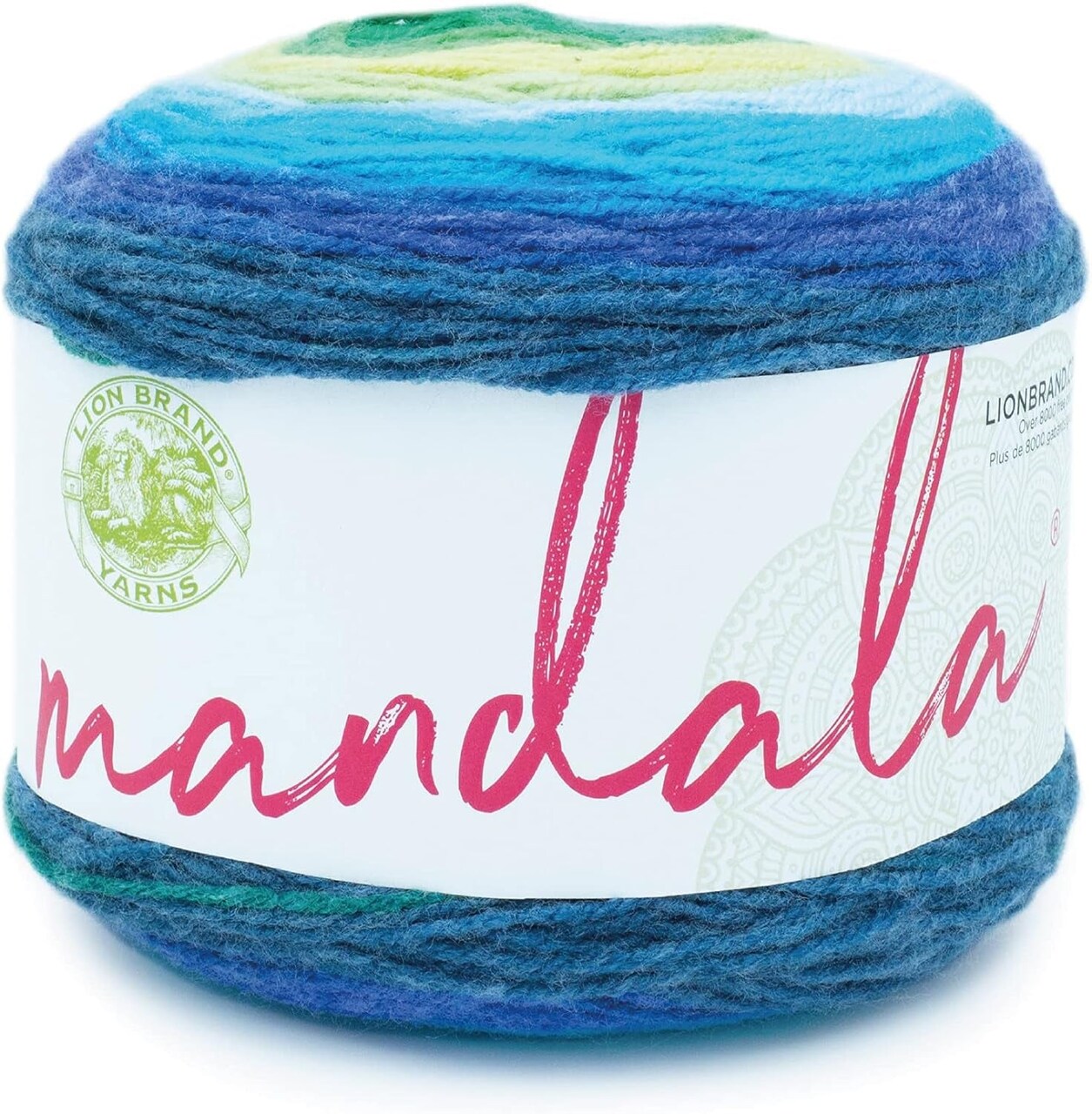 Mandala Yarn, Multicolor Yarn for Crocheting and Knitting, Craft Yarn, 1-Pack, Cupid